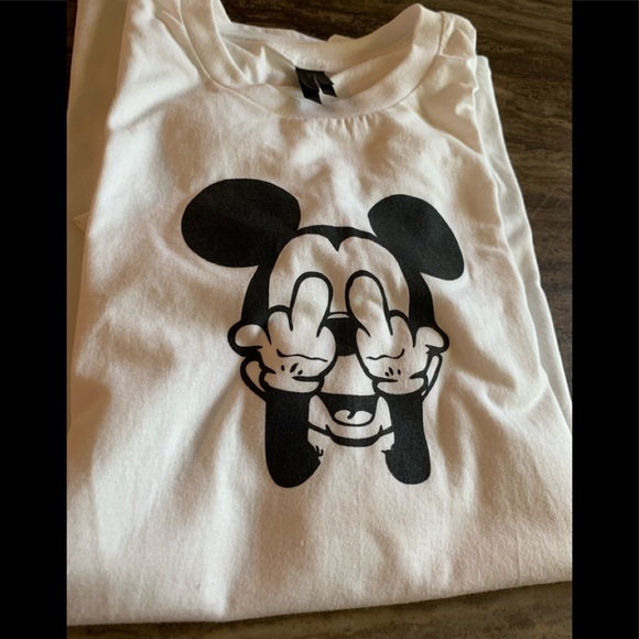 Barefoot design Mickey inspired tee shirt NWT Sz M - Picture 4 of 5